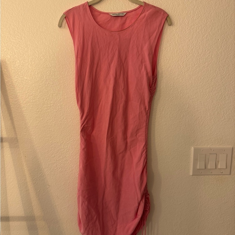 Amanda Uprichard Pink Ruched Mini Dress - Picture 6 of 12